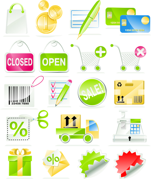 free vector Sale of a shopping icon vector